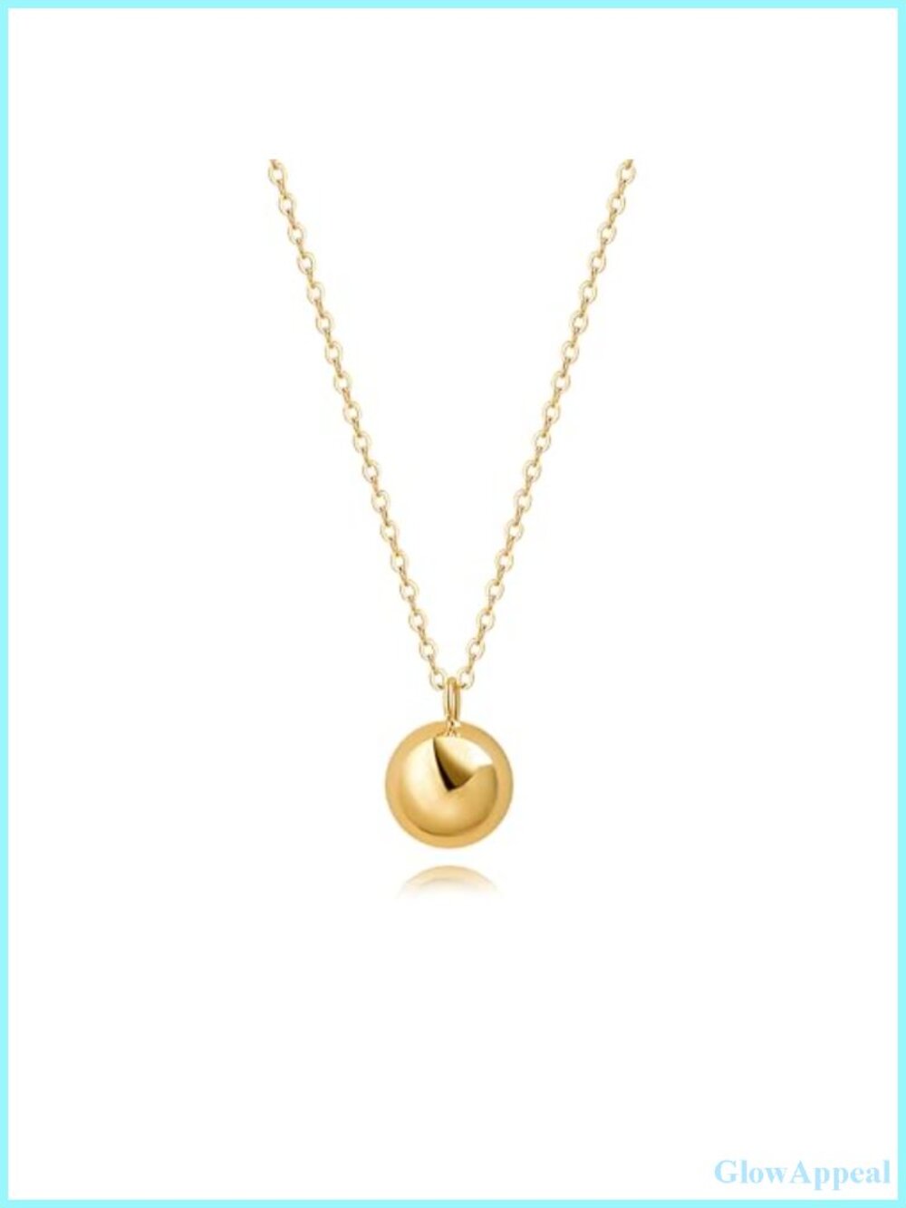 18K Gold Plated Pendant Long Chain Necklace Sweater Necklace for Women